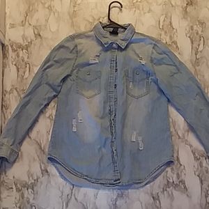 Jean blouse